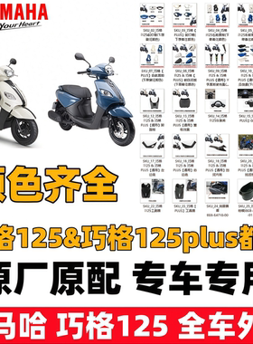 雅马哈巧格i125全车外壳灯箱挡泥面板前围塑料件外观配件侧盖护板