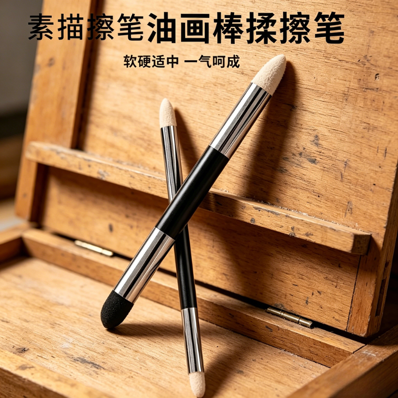 青竹揉擦笔素描专用擦刀擦笔纸笔美妆蛋海绵球工具美术生纸擦笔灰面笔