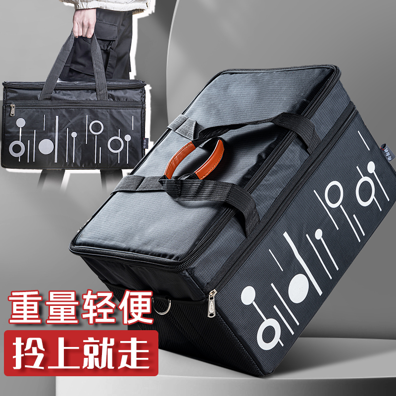 青竹画材官方旗舰店美术专业用画包便携工具箱手提工具包超大防水画画毛笔书法收纳盒透明画箱多功能收纳盒