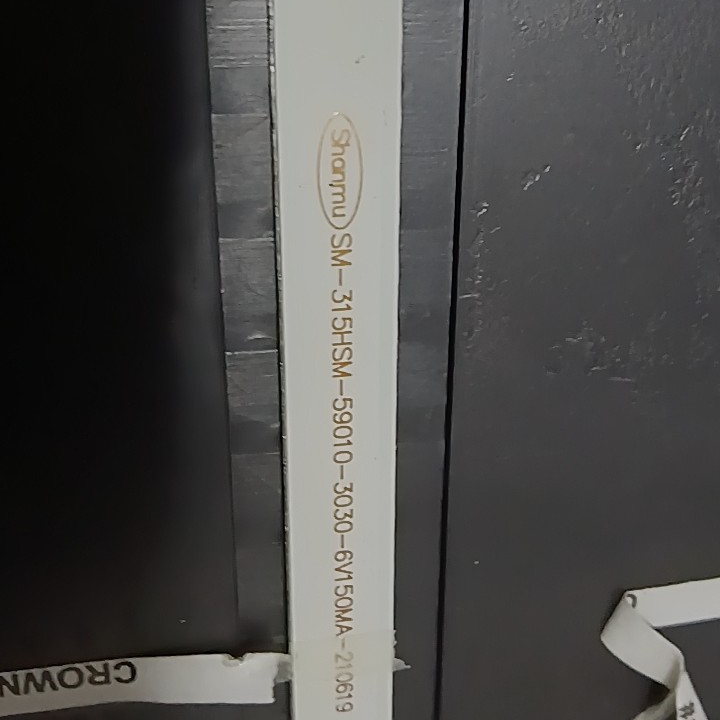 组装YAM-3258T灯条SM-315HSM-59010-3030-6V150MA-210619背光电视