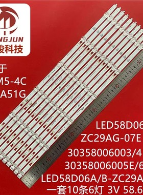 适用海尔LS58A51灯条屏CC575PU1L LED58D06B-ZC29AG-05液晶电视