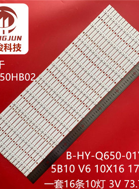适用LTD650HB02液晶B-HY-Q650-01Y2835B10 V6 10X16 171129灯条