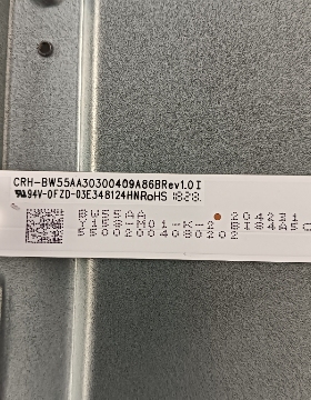 组装55寸液晶电视CRH-BW55AA30300409A86BREV1.0 I灯条背光LED灯