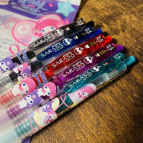 新款日本ZEBRA斑马库洛米美乐蒂50周年限定中性笔JJ15彩色水笔0.5