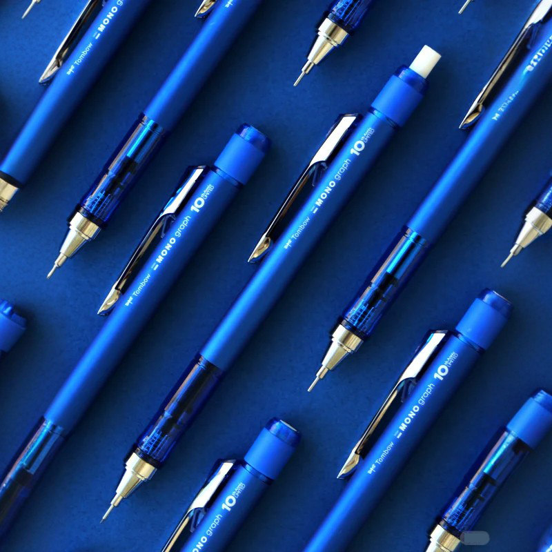 日本Tombow蜻蜓MONO graph 10周年纪念款自动铅哑光限定0.5铅笔