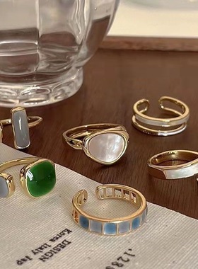 女戒轻奢小众设计开口可调节欧美尾戒