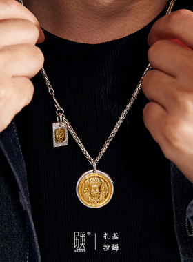 手工吊坠纯银男女金包银