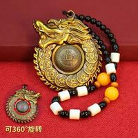 龙牌吊坠十二生肖龙招财掌财龙手把件把玩转转复古吊牌手把件