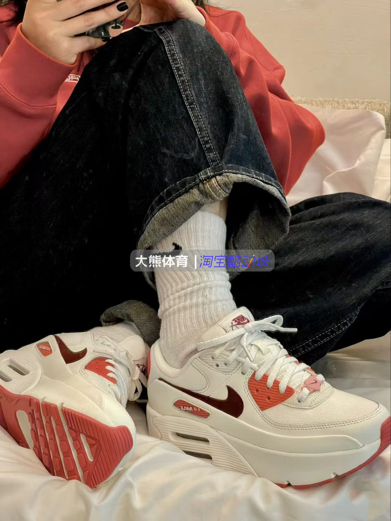 专柜正品耐克MAX90女子休闲鞋