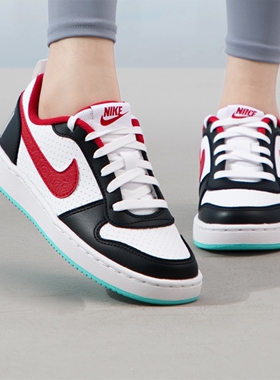 专柜正品耐克Nike Court女子大童GS纯白经典小白鞋板鞋839985-100