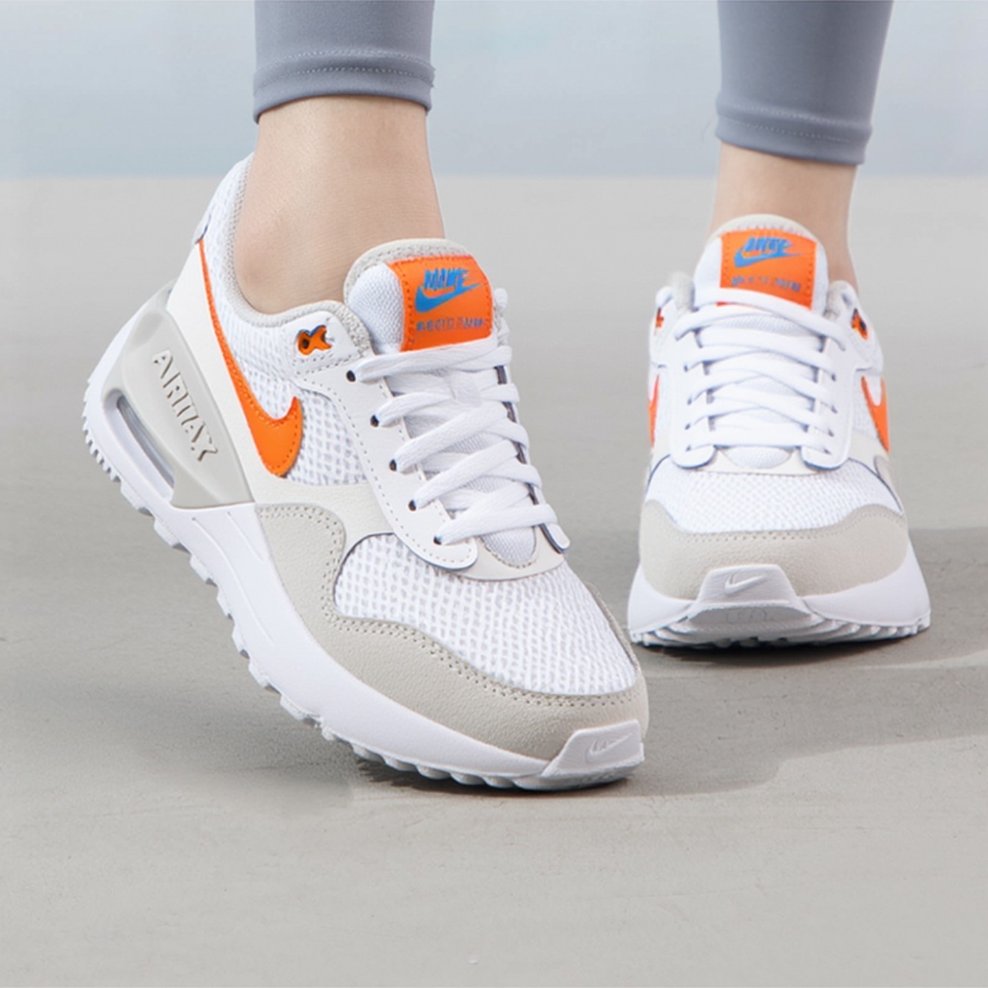 Nike/耐克 Air Max Systm GS女子大童气垫缓震跑步鞋DQ0284-114