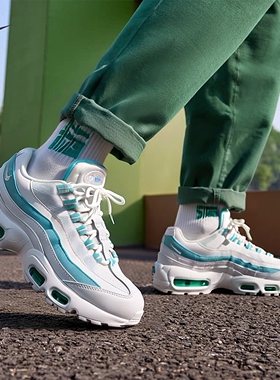 Nike/耐克正品 AIR MAX 95 女子复古气垫休闲鞋 307960-115清仓甩