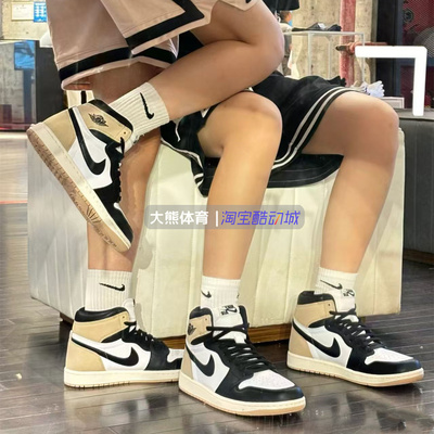 专柜正品篮球鞋AJ1男子防滑高帮