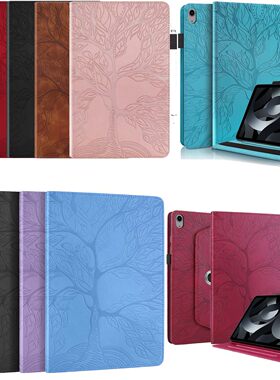 适用三星 Galaxy Tab T290/S6 Lite/A7 Lite/T220/S9 FE/A8 10.5/S9+/A9 Plus 生命树压花 平板保护皮套 防摔