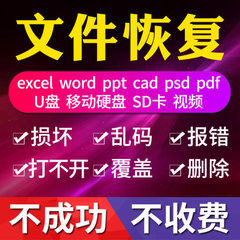 WPS-Excel-Word-PPT修复PDF文档表格U盘乱码损坏删除覆盖文件恢复