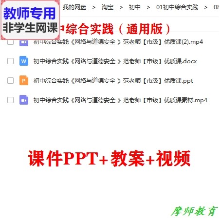 综合实践活动《网络与道德安全》公开课课件ppt教案视频教师用