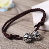 铃铛脚链学生情侣脚链红绳脚链高级感气质复古宫铃脚链个性 百搭