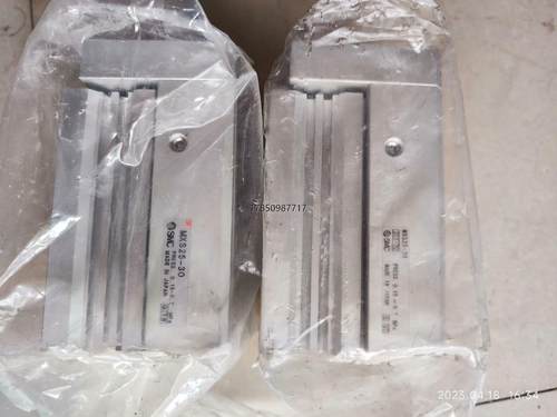 议价SMC滑台气缸MXS25-30 轻微磕碰不影响使用 实拍2个议价