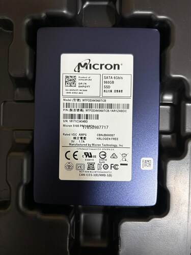 议价镁光5100 PRO 960G 2.5 SATA企业级服务器议价