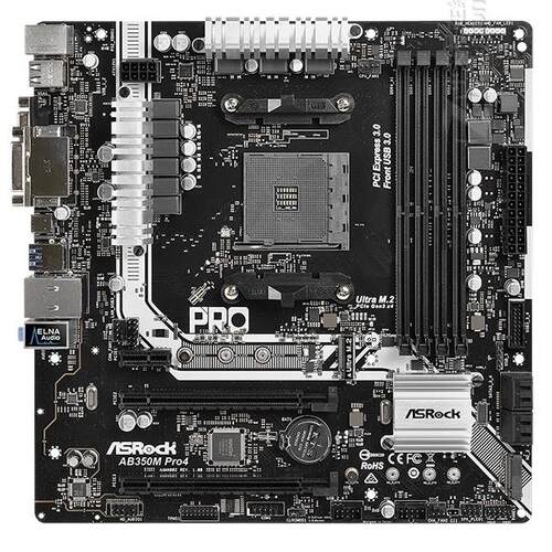 非实价议价议价华擎AB350M Pro4台式机主板am4主板锐龙AMD R7 560