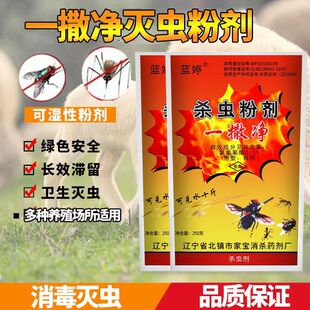 长效灭蝇王蝇立净粉剂干撒养殖场饭店家用无味蝇子药兑水苍蝇喷剂