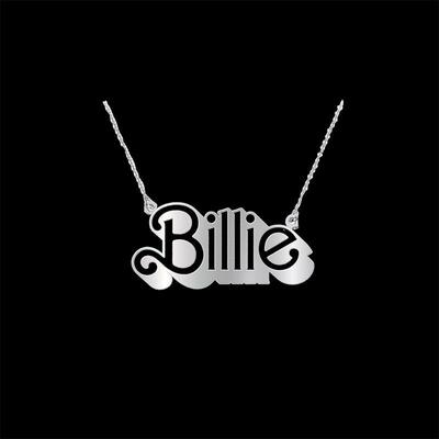 欧美Billie Eilish英文字母项链女碧梨嘻哈锁骨链吊坠项链