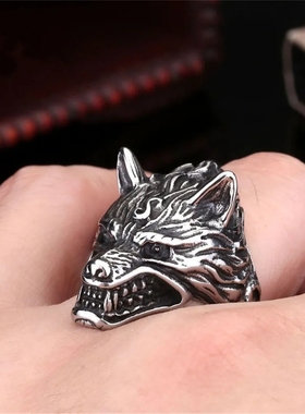 酷帅s狼指环时尚霸气男士魅力