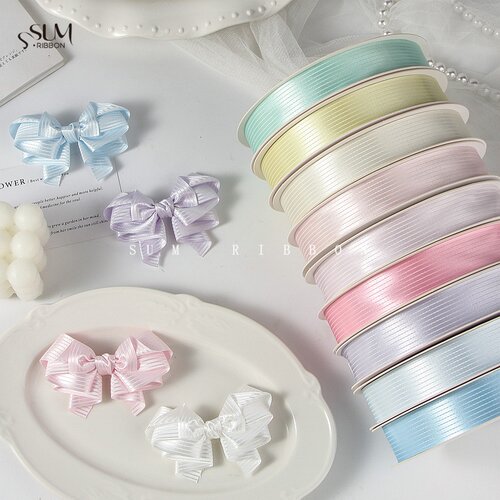 1、3码高光泽条纹织带草莓夏洛特lolita洛丽塔花丸手作diy发饰