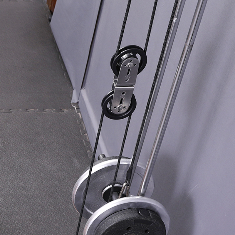 Stainless steel 8-character double pulley fitness pulley aluminum alloy groove wheel nylon pulley fitness equipment accessories