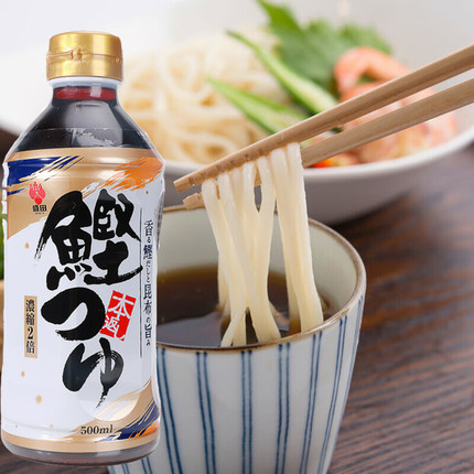 日本进口盛田鲣鱼调味汁500ml浓缩荞麦面汁乌冬面关东煮酱油高汤