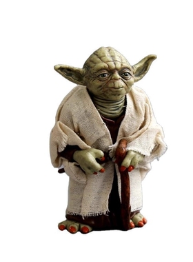 Star Wars星球大战Yoda大师手办尤达真 衣服影视古装医生造型人偶