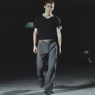 【XSPACE】RICHILL MELANCHOLY丨红铜古币V领纯羊毛针织毛衣短袖