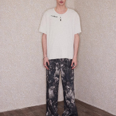 【XSPACE】RICHILL MELANCHOLY丨My Smile ls A Rifle螺纹T恤短袖