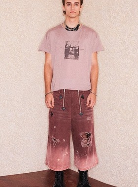 【XSPACE】RICHILL MELANCHOLY丨 25SS胶囊 羊毛印花T恤短袖超薄