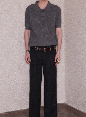 【XSPACE】RICHILL MELANCHOLY 丨25SS Satan金属扣polo短袖T恤