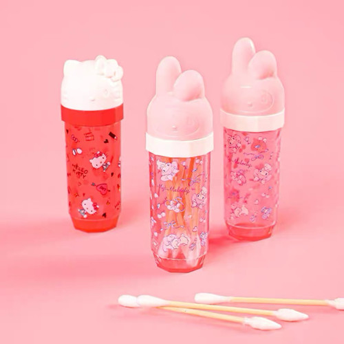 日本helloKitty凯蒂猫便捷棉签瓶