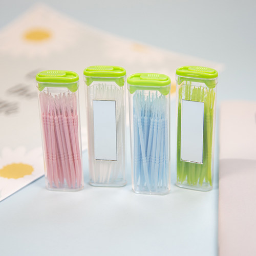 韩国超细牙缝刷便捷式牙签牙线棒