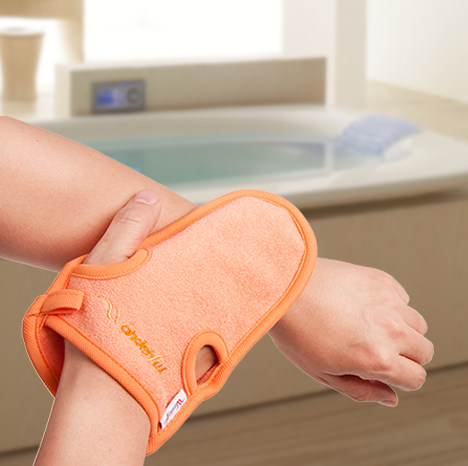 百妙加厚双面免搓澡巾不疼搓背