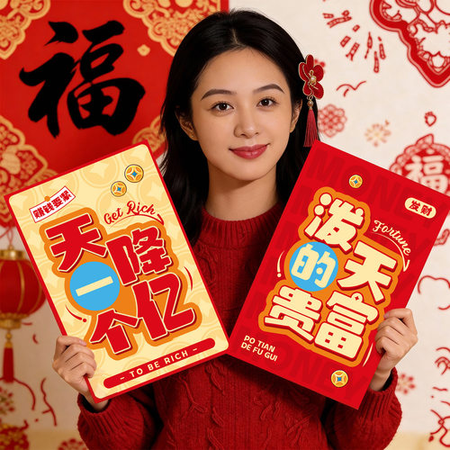 新年大红包2026马年元旦公司年会个性创意利是封过年压岁钱红包袋