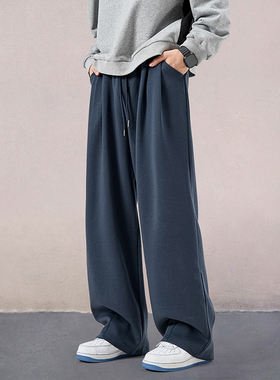 运动裤男士2025新款秋季休闲宽松长裤男生潮流百搭卫裤直筒阔腿裤