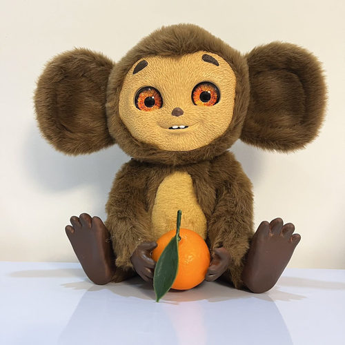 俄罗斯爆款大耳猴查布Cheburashka 公仔彻布猴子毛绒玩具乳胶摆件