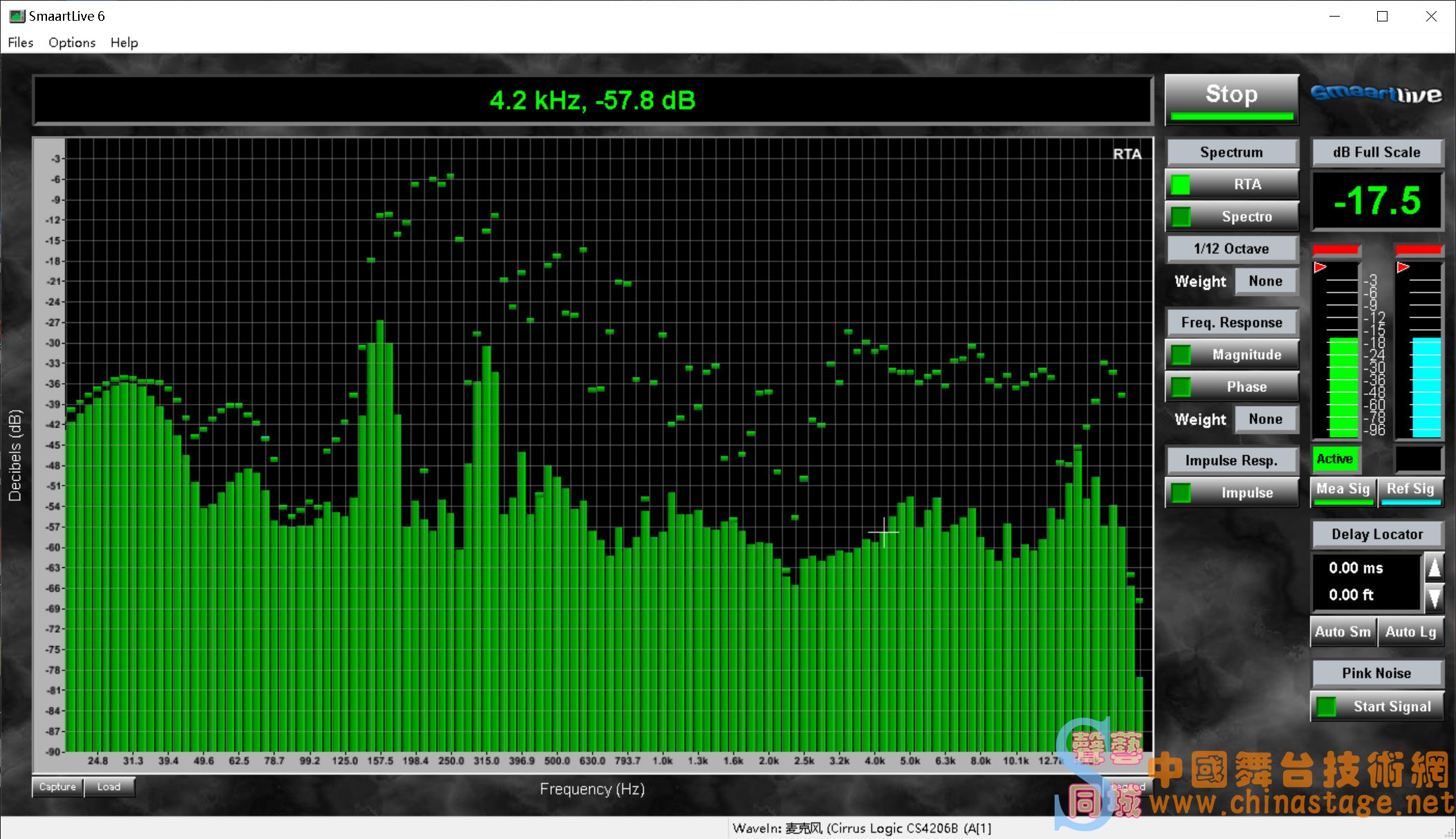 MAC Smaart8频谱仪 window Smaart8频率测音响啸叫频率调试软件