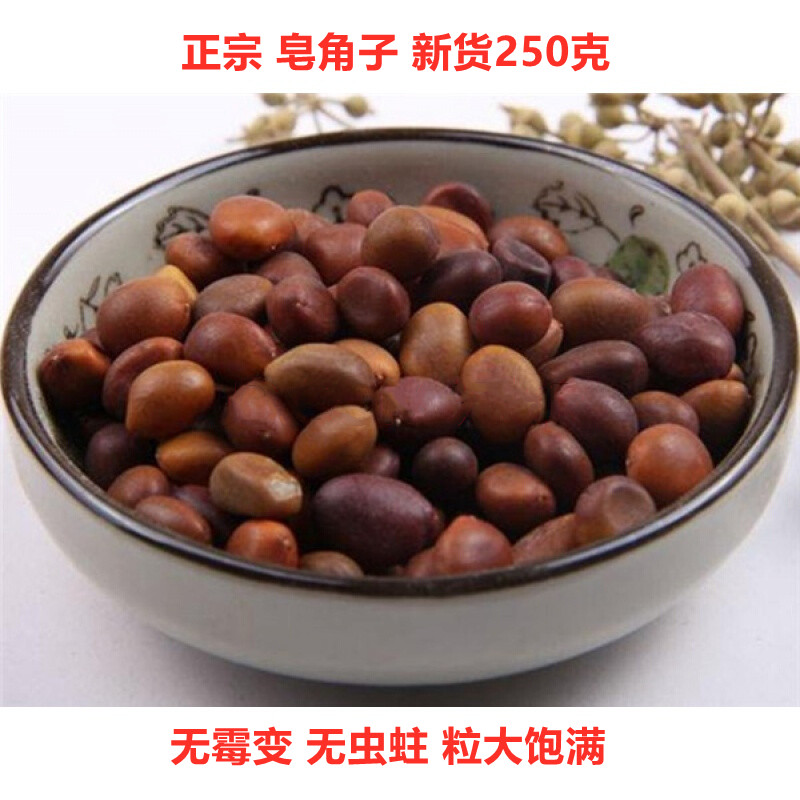 中药材皂角子新货250克无虫眼皂荚子特级野生鸡栖子正品散装包邮