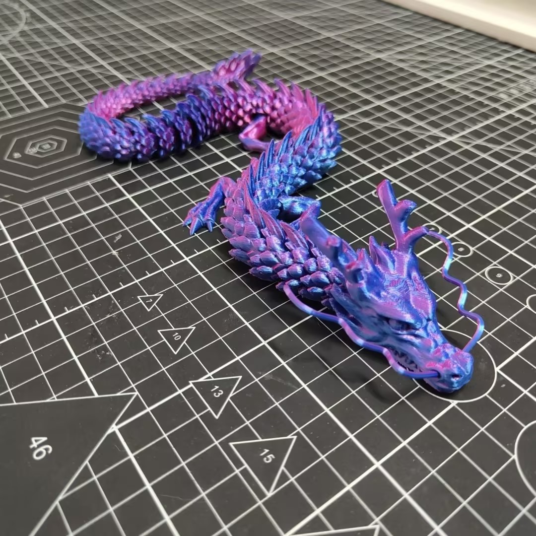 摆件中国龙PLA3D打印炫彩