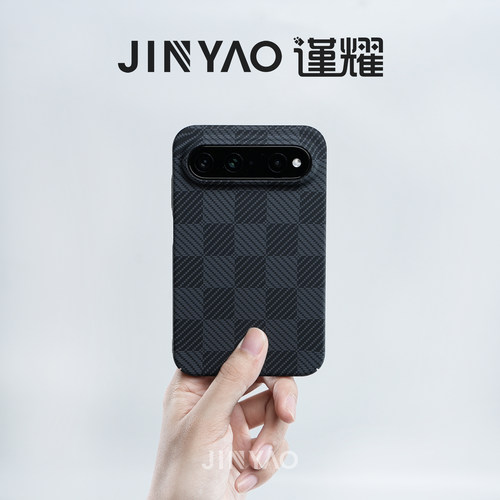 谨耀适用于华为Pura X View手机壳新款复古风千鸟棋格HUAWEI超薄Mate80全包P90Pro Max碳纤维纹手机壳