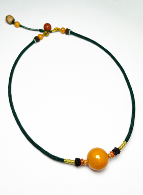 【矿姐来了】老蜡圆珠锁骨链H0802012-XLBZ