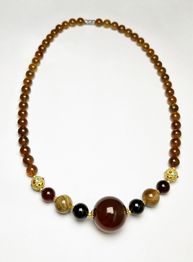 【矿姐来了】灵草珀项链H0803002-XLBZ