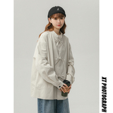 中性风2023秋季新款风纯手工系绳设计休闲宽松外套D788P95，女装短外套，星座312B-1