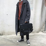 2022冬款呢大衣加长双排扣呢风衣男款拉风呢衣男外套冬装D501P135，男装毛呢大衣，星座312B-1
