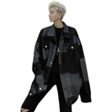 2021秋季暗黑小众提花牛仔外套D760，男装夹克，星座312B-1